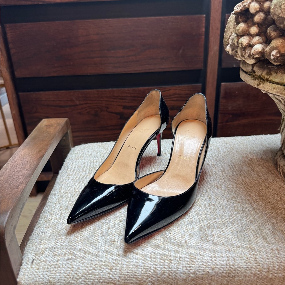 Christian Louboutin Iriza 85mm Black Patent